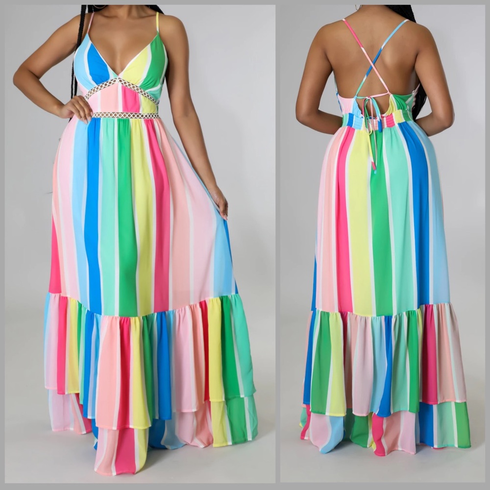 ⭐️HOST PICK⭐️Multicolored Maxi Dress